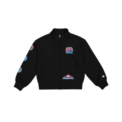 Image of Champion Graphic FULL ZIP Zipup sweatshirt for kids, Size: 15 16y, New black