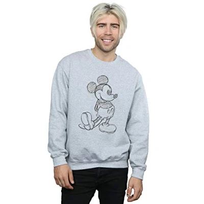 Image of Disney BI48770 men&#039;s Sweatshirt in Grey