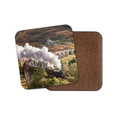 Image of 1 x Jacobite Steam Engine Coaster Glenfinnan Viaduct Train Spotting #16235