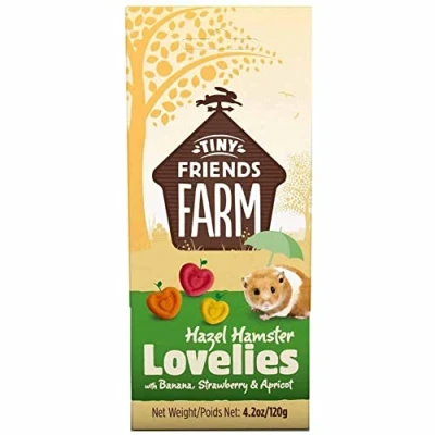 Image of SIPW Tiny Friends Farm Treat Biscuits Hamsters Rats Gerbil Ferrets Guinea Pigs 120g (Hazel Hamster Lovelies)
