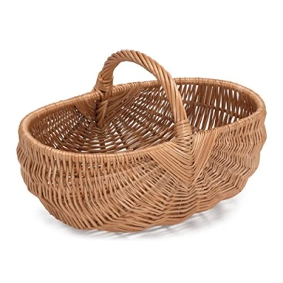 Image of Prestige Wicker Willow Basket with Handle, Natural, 44x29x24 cm