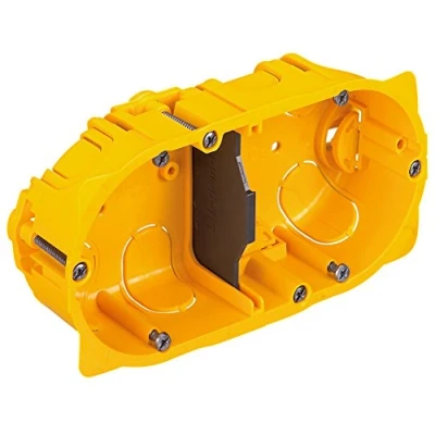Image of Legrand Batibox LEG90542 Recessed Conduit Box for Plaster Board 2 Compartments Depth 40 mm