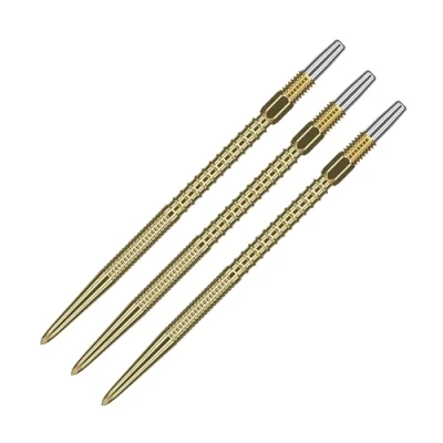 Image of TARGET Darts Swiss Points, Fire Point Dart Tips (3 Pack Set of Tips) 35MM, Gold Change Professional Accessories