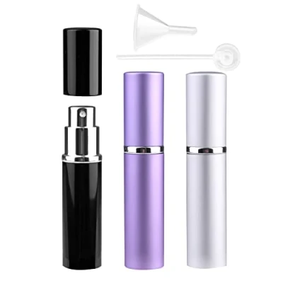 Image of Zingso Refillable Travel Perfume Atomiser Bottles, 3 Pcs 6ml Mini Portable Spray Bottles Aftershave Empty with Funnel and Diffuser Tool
