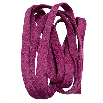 Image of Good.news 1cm Wide of Flat Shoelaces Polyester Shoe Laces 47Inch Purple Red
