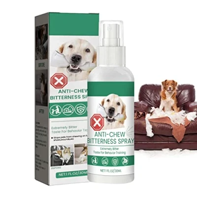 Image of Rianpesn No Spray for Dogs Natural Bitter to Stop Chewing Spray, Anti Deterrents, Puppies Prevent Licking, Marking,