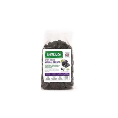 Image of CHEFS &amp; CO Soft Dried Prunes (pitted) Natural Fruits Whole Healthy Snack Vegan&amp;Vitamins Retained Unsorbated,No additives,No Added Sugar,GMO Free (NATURAL, 750 g (Pack of 1))