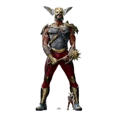 Image of Star Cutouts Hawkman Aldis Hodge Black Adam Lifesize Cardboard Cutout With Mini