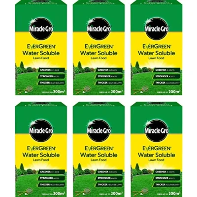 Image of Miracle Gro Water Soluble Lawn Food 6kg (6 x 1kg Packs)