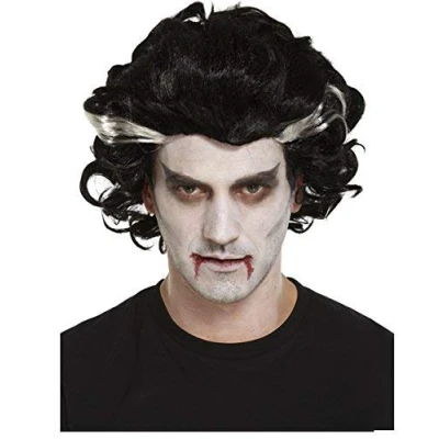 Image of VAMPIRE WIG HALLOWEEN FANCY DRESS COSTUME OUTFIT ACCESSORY