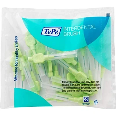 Image of TePe X Soft Interdental Brushes 0.8 mm Pack of 25 Light Green
