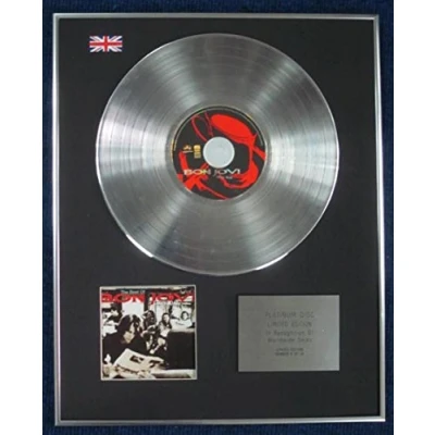 Image of Century Presentations BON JOVI Limited Edition CD Platinum LP Disc CROSSROADS