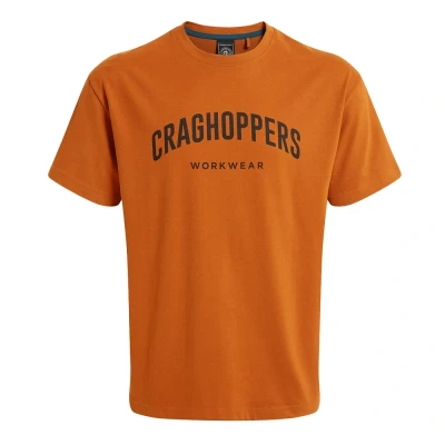Image of Craghoppers Mens Batley Work T Shirt (Potters Clay) Orange Size 2XL