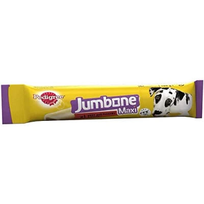 Image of Pedigree Jumbone Maxi Dog Treats for Large Dogs with Beef and Poultry 12 Chews (Pack of 12)