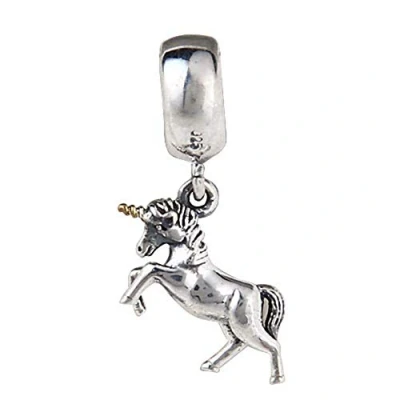 Image of 925 Sterling Silver Unicorn Charm Animal Birthday for Pandora Bracelet