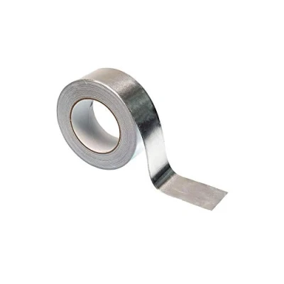 Image of Aluminium Foil Tape Self Adhesive Shiny Metal Silver Heavy Duty Insulation 48mm x 50m (1 Roll)