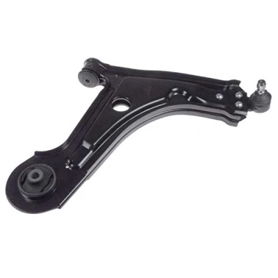 Image of 96391851, 96415064 Suspension Arm BLUE PRINT ADG086158 with ball joint, bearing(s) Front Axle Right Control Steel CHEVROLET: Lacetti Estate