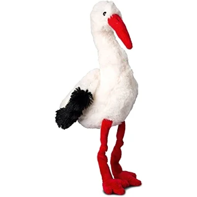 Image of Duckshop Stork Plush Toy, 35 cm, White, Soft, Washable
