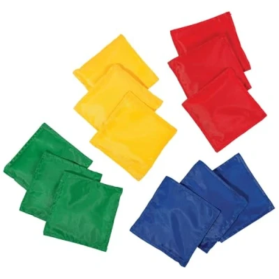 Image of Franklin Sports 5&quot; x Nylon Bean Bags (Set of 12) Perfect for use in schools