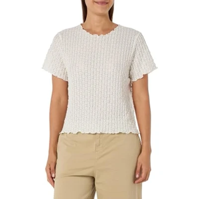 Image of VERO MODA Women&#039;s Vmshelby SS O Neck Short top VMA Noos, Snow White, XXL