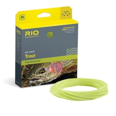 Image of RIO Products Avid Series Trout Fly Line, Easy to Cast, Freshwater Fishing Pale Yellow, WF8F