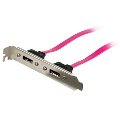 Image of Konig SATA 3 Gb/s Cable Internal 2x 7 Pin Female Bracket 0.50 m Red