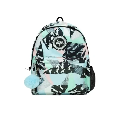 Image of hype BAGS Abstract Polyester Unisex Backpacks in Multi Coloured Size: One Size