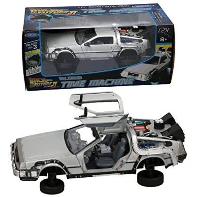Image of Atoz 9078 Welly Back to the Future II Delorean Collectable Car, Silver