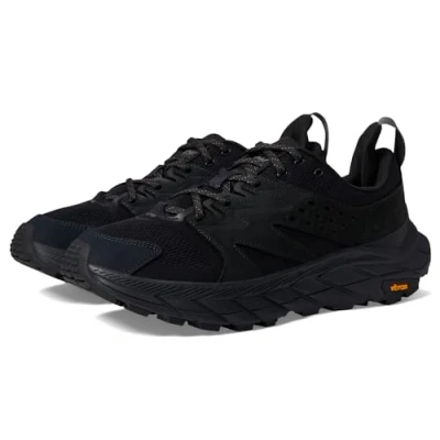 Image of HOKA Anacapa Breeze LOW Hiking shoes, Men&#039;s, Size: 8, Black Leather and textile
