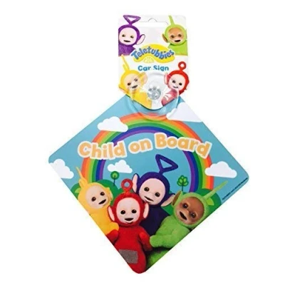 Image of Alligator Child on Board Teletubbies Car Sign