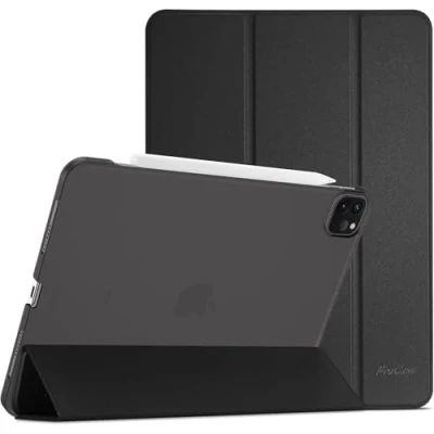 Image of ProCase Smart Case for iPad Pro 11 Inch 2022/2021/2020/2018 (4th /3rd /2nd /1st Generation), Slim Stand Hard Back Shell Cover Black