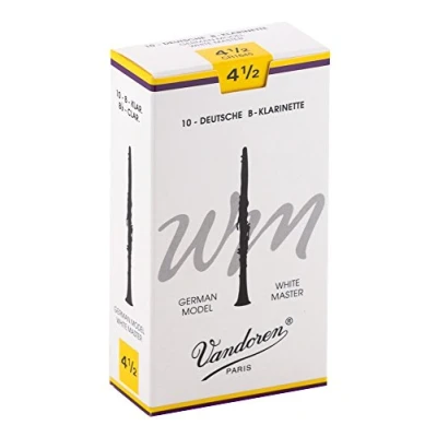 Image of Vandoren CR1645 German White Master Bb Clarinet Reeds (Strength 4.5) (Pack of 10)