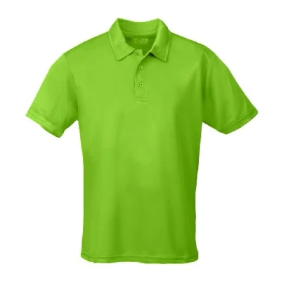 Image of AWD Just Cool Breathable Polo Shirt Lime Green XL
