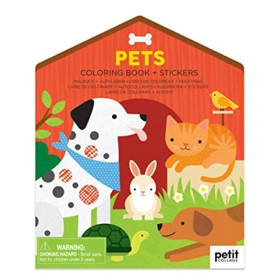 Image of Ridley&#039;s PTC694 Pets Colouring Book and Stickers, Multicoloured, one Size