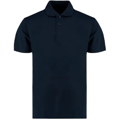 Image of Kustom Kit Mens Short Sleeve Polo Shirts, Navy Blue, X Large. KK422