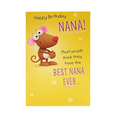 Image of Nana Best Ever Have A Lovely Day! Funny Birthday Greeting Card Humour
