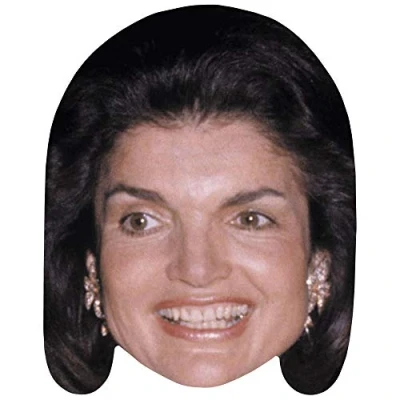 Image of Jackie Kennedy (Smile) Celebrity Mask, Flat Card Face, Fancy Dress Mask