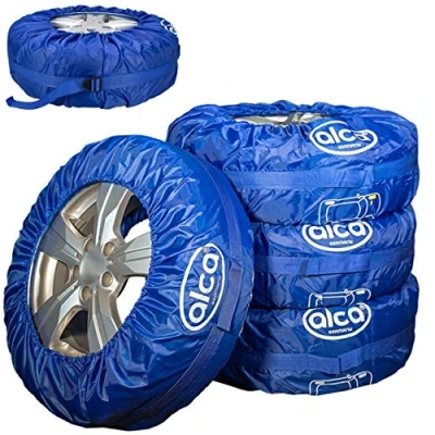 Image of alca Car Spare Wheel Covers Tyre Bags 13&quot; 18&quot; Storage Transport Set of 4 A563400