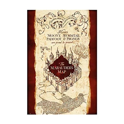 Image of GB eye Harry Potter Marauder&#039;s Map 61 x 91.5cm Maxi Poster