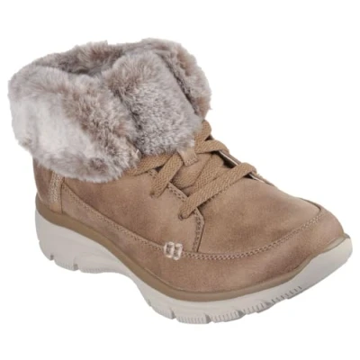 Image of Skechers Women&#039;s Easy Going Chilly Standards Ankle Boot, Tan, 8 UK