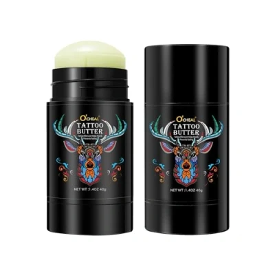 Image of Tattoo Aftercare Butter Balm,Natural Organic Cream Moisturizer for Old &amp; New Tattoos Healing Brightener Color Enhance