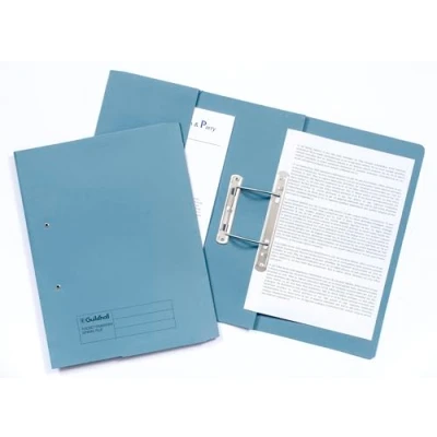 Image of ExaClair 349 BLUZ Guildhall Blue folder (Guildhall 38mm Transfer Spring Files Foolscap PK25)