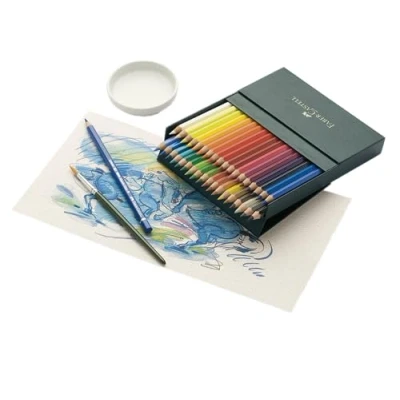 Image of Faber Castell Art &amp; Graphic Albrecht Dürer Watercolour Pencil, Multicoloured, Gift Box Of 36, For Art, Craft, Drawing, Sketching, Home, School, University, Colouring