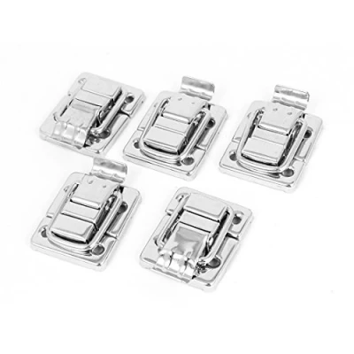 Image of Sourcingmap Suitcase Boxes Chests Trunk Lock Toggle Latch Catch Silver Tone 5pcs