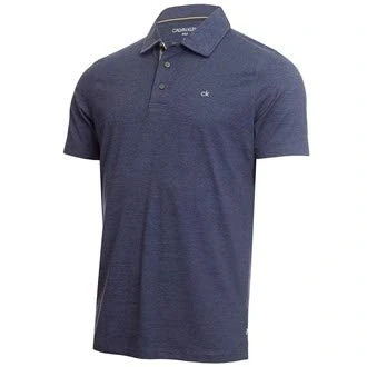 Image of Calvin Klein Boys Newport Polo Shirt Navy/Marl MED