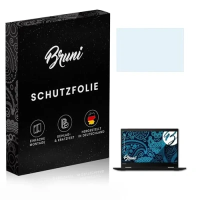 Image of Bruni Screen Protector compatible with Lenovo ThinkPad X390 Yoga Film, crystal clear Protective Film (2X)
