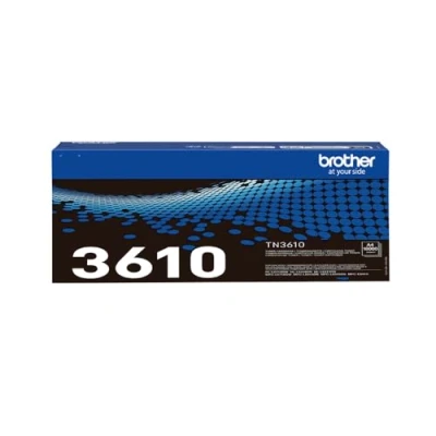 Image of BROTHER TN3610 Toner Cartridge Ultra High Yield Black Up to 18,000 pages Genuine Supplies
