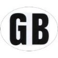 Image of W4 Caravan Motorhome Car GB Sticker Large Oval