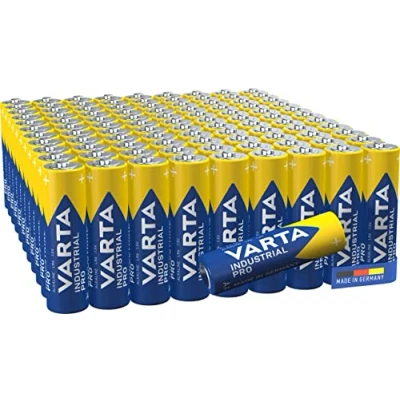 Image of VARTA Industrial Pro AA Mignon Alkaline Batteries LR6 100 pack, Made in Germany