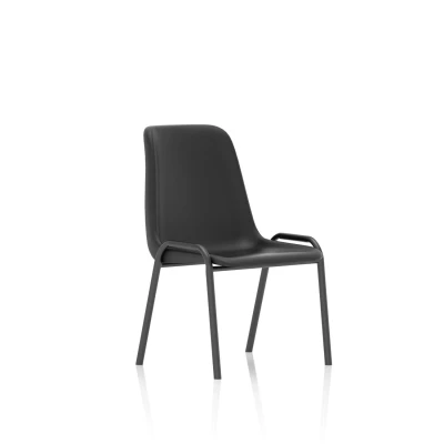 Image of Polly PLYSTKBLK Stacking Visitor Chair Black